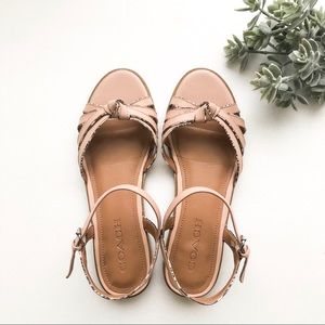 Coach Leather Sandals - Pink/Nude
